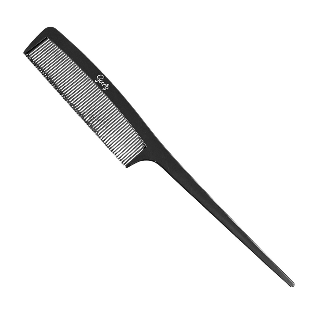 Vtg GOODY Unbreakable Plastic‎ 8" black Rat tail Comb Retro USA